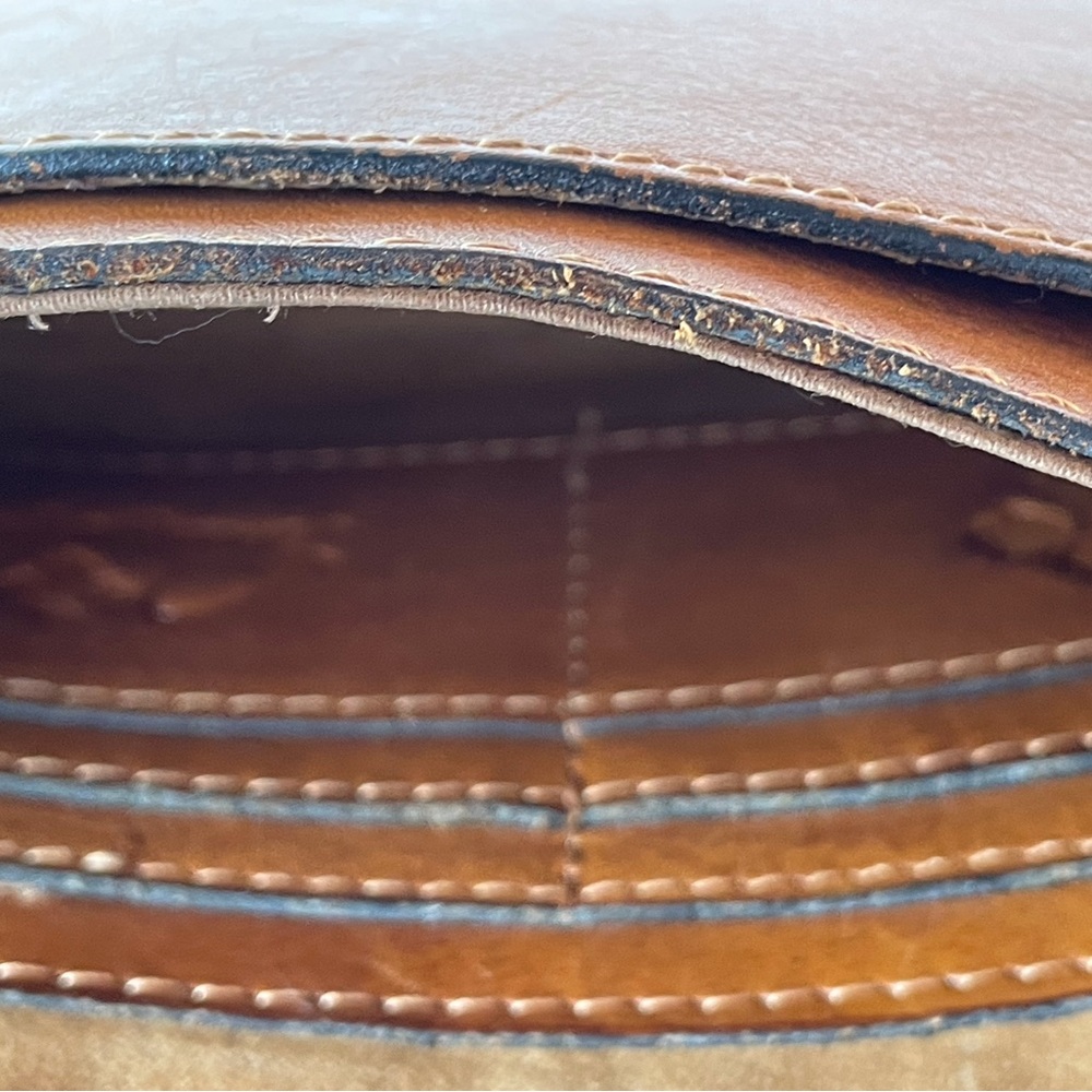 Great Condition PATRICIA NASH CROSSBODY Embossed Leather Detailing & 2 STRAPS - Picture 11 of 14